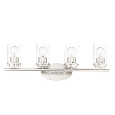 Maxim Corona 4 Light 26" Wide Bathroom Vanity Light Satin Nickel