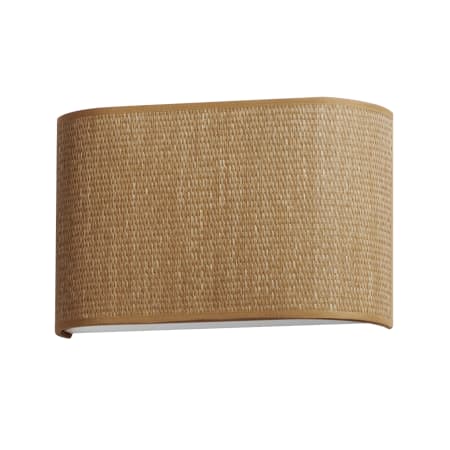 Maxim Prime 8" Tall LED Wall Sconce with Fabric and Synthetic Shade - ADA Compliant Grasscloth
