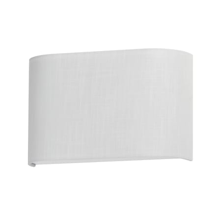 Maxim Prime 8" Tall LED Wall Sconce with Fabric and Synthetic Shade - ADA Compliant White Linen