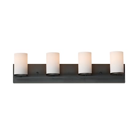 Maxim Lateral 4 Light 26" Wide Bathroom Vanity Light Black