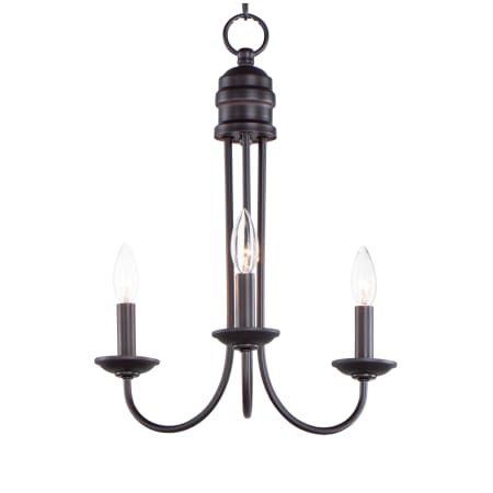 Maxim Logan 3 Light 16" Wide Taper Candle Chandelier Oil Rubbed Bronze