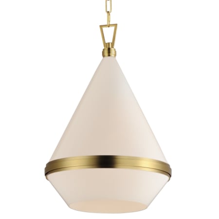 Maxim Giza 16" Wide Pendant Satin Brass