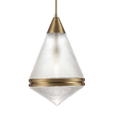 Maxim Hargreaves 1 Light 14" Wide Pendant Natural Aged Brass