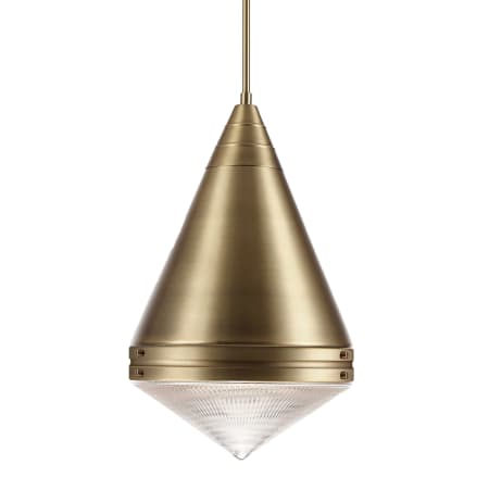 Maxim Hargreaves 14" Wide Pendant Natural Aged Brass