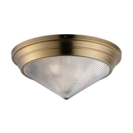 Maxim Hargreaves 3 Light 17" Wide Flush Mount Ceiling Fixture Natural Aged Brass