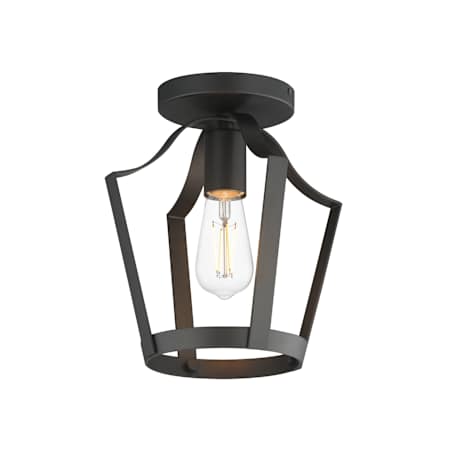 Maxim Arden 10" Wide Semi-Flush Ceiling Fixture Black