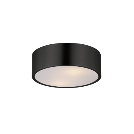 Maxim Tommy 2 Light 12" Wide Flush Mount Drum Ceiling Fixture Black