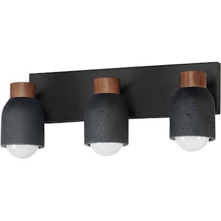 Maxim Pompeii 3 Light 21" Wide Vanity Light Lava Black
