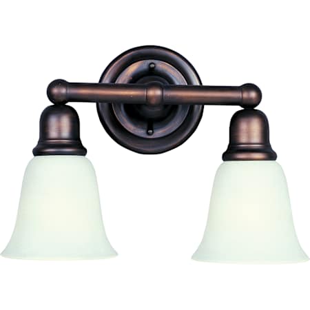 Maxim Bel Air 15" Wide Bath Light Oil Rubbed Bronze / Soft Vanilla Glass
