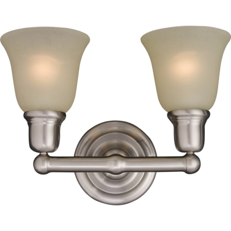 Maxim Bel Air 15" Wide Bath Light Satin Nickel / Soft Vanilla Glass