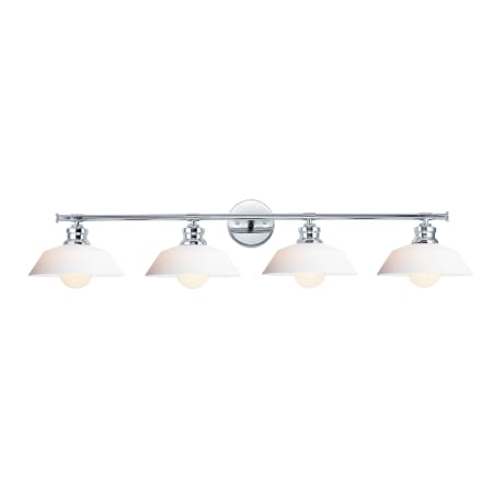 Maxim Willowbrook 4 Light 42" Wide Bathroom Vanity Light Polished Chrome