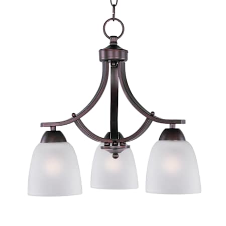 Maxim Axis 16" Wide 3 Light Chandelier Oil Rubbed Bronze