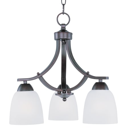 Maxim Axis 16" Wide 3 Light Chandelier Oil Rubbed Bronze