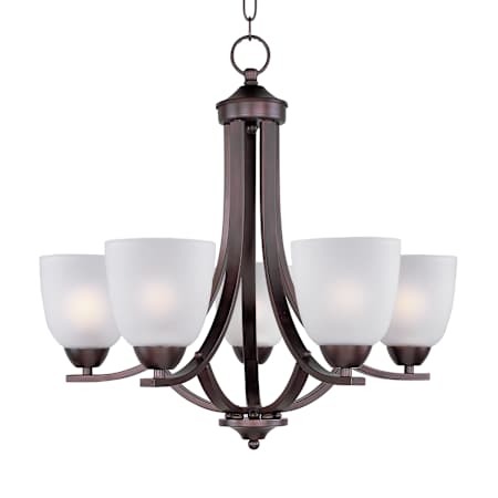 Maxim Axis 24" Wide 5 Light Chandelier Oil Rubbed Bronze