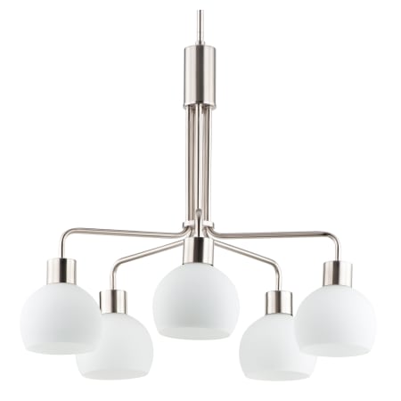 Maxim Coraline 5 Light 27" Wide Chandelier Satin Nickel