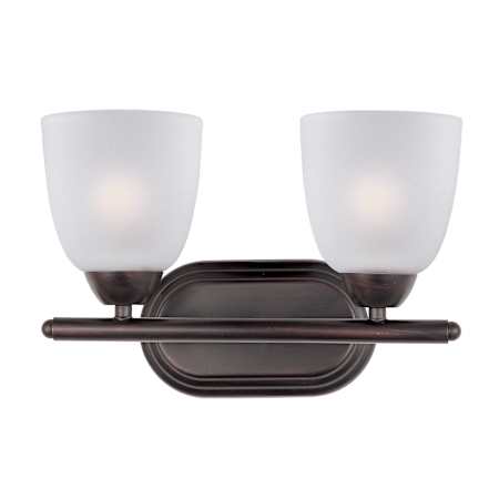 Maxim Axis 13" Wide Bath Light Oil Rubbed Bronze / Frosted Glass