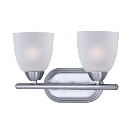 Maxim Axis 13" Wide Bath Light Polished Chrome / Frosted Glass