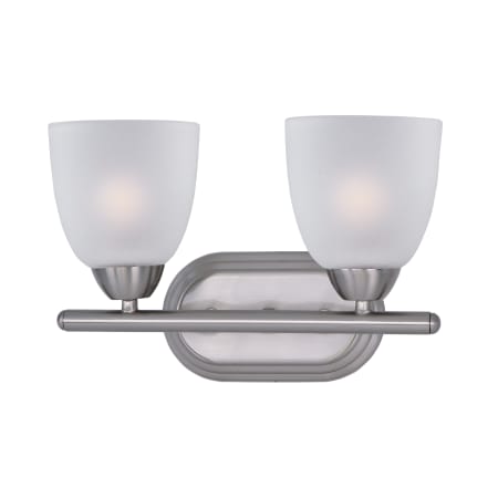 Maxim Axis 13" Wide Bath Light Satin Nickel / Frosted Glass