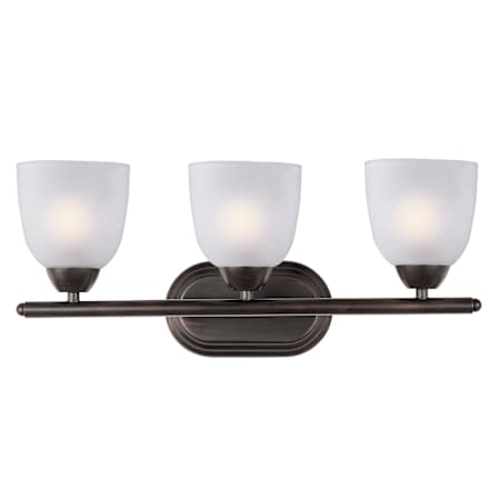 Maxim Axis 21" Wide Bath Light Oil Rubbed Bronze / Frosted Glass