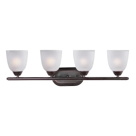 Maxim Axis 28" Wide Bath Light Oil Rubbed Bronze / Frosted Glass