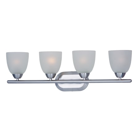 Maxim Axis 28" Wide Bath Light Polished Chrome / Frosted Glass