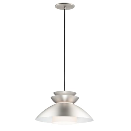 Maxim Nordic 14" Wide Pendant Brushed Platinum
