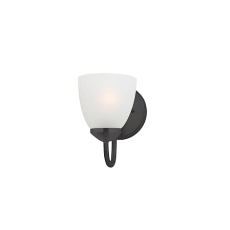 Maxim Axis 8" Tall Bathroom Sconce Black