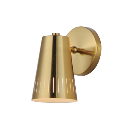 Maxim Helsinki 8" Tall Wall Sconce Natural Aged Brass