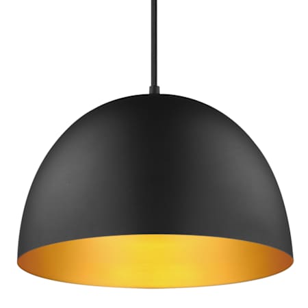 Maxim Tova 14" Wide Pendant Black / Gold