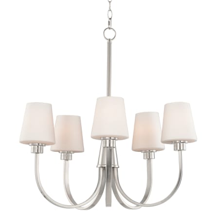 Maxim Shelter 5 Light 27" Wide Chandelier Satin Nickel