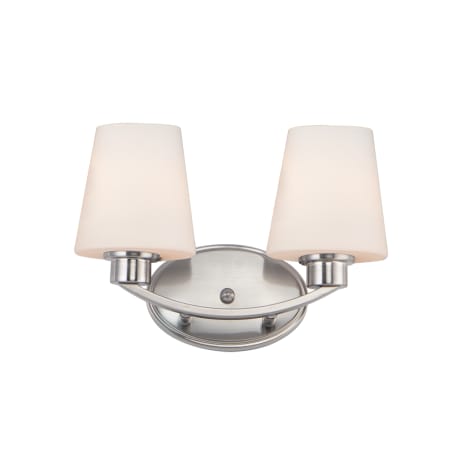 Maxim Shelter 2 Light 13" Wide Bathroom Vanity Light Satin Nickel