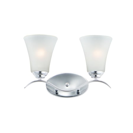 Maxim Vital 2 Light 15" Wide Bathroom Vanity Light Polished Chrome