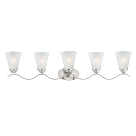 Maxim Vital 5 Light 41" Wide Bathroom Vanity Light Satin Nickel