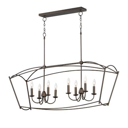 Maxim Plumette 8 Light 48" Wide Taper Candle Style Chandelier Chestnut Bronze