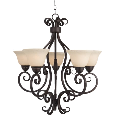 Maxim Manor 22" Wide 5 Light Chandelier Oil Rubbed Bronze