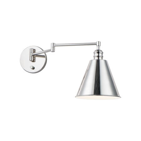 Maxim Library 11" Tall Wall Sconce Polished Nickel