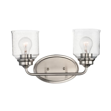 Maxim Acadia 2 Light 15" Wide Bathroom Vanity Light Satin Nickel