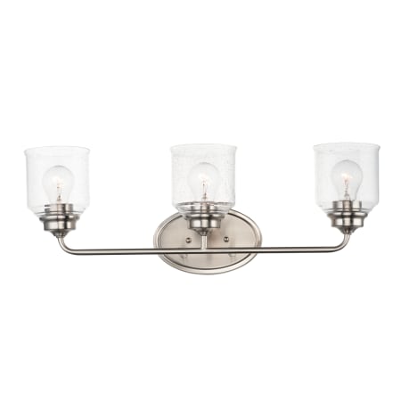 Maxim Acadia 3 Light 25" Wide Bathroom Vanity Light Satin Nickel