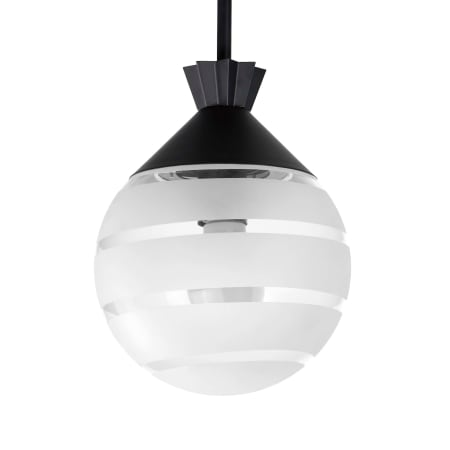 Maxim Copacabana 8" Wide Semi-flush Globe Ceiling Fixture Black