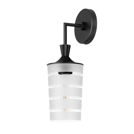 Maxim Copacabana 16" Tall Wall Sconce with Shade Black