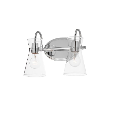 Maxim Ava 2 Light 14" Wide Vanity Light Polished Chrome