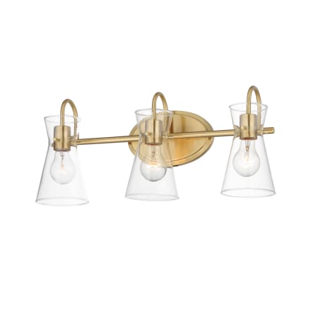 Maxim Ava 3 Light 22" Wide Vanity Light Natural Aged Brass