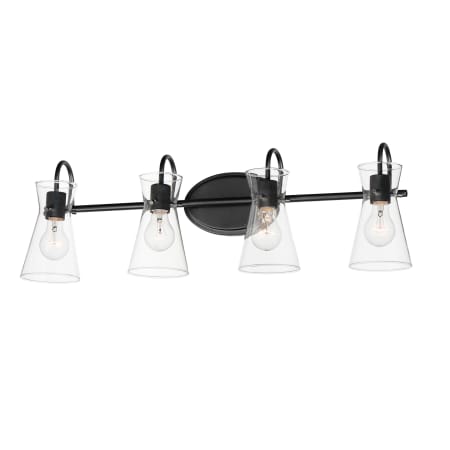 Maxim Ava 4 Light 31" Wide Vanity Light Black