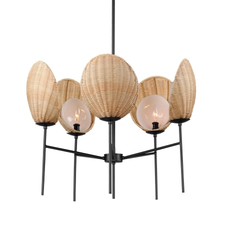 Maxim Maldives 5 Light 26" Wide Chandelier Black