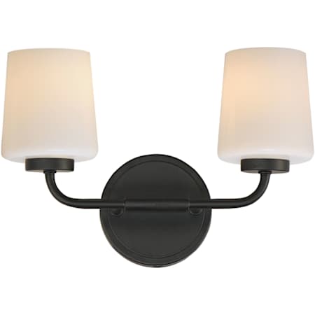Maxim Durham 2 Light 10" Tall Wall Sconce Black