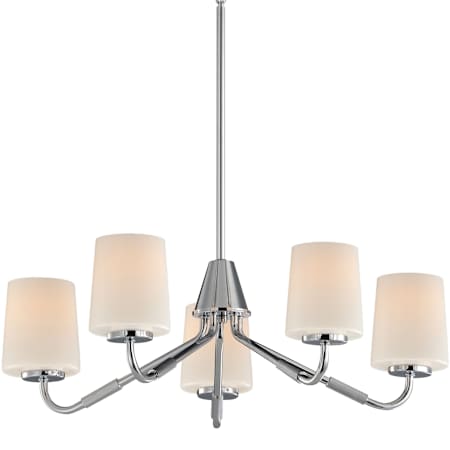 Maxim Durham 5 Light 26" Wide Chandelier Polished Chrome