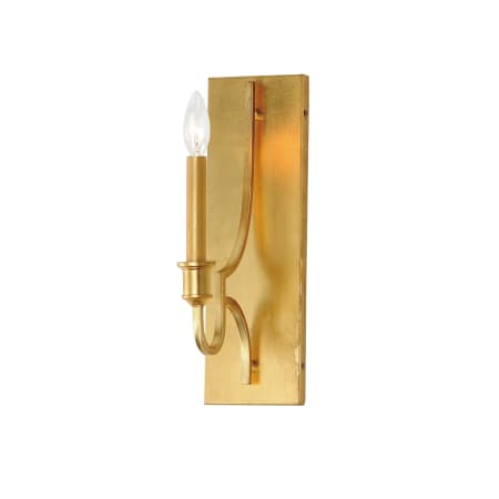 Maxim Normandy 15" Tall Wall Sconce Gold Leaf