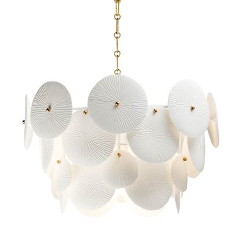 Maxim Isla 4 Light 21" Wide Waterfall Chandelier Natural Aged Brass