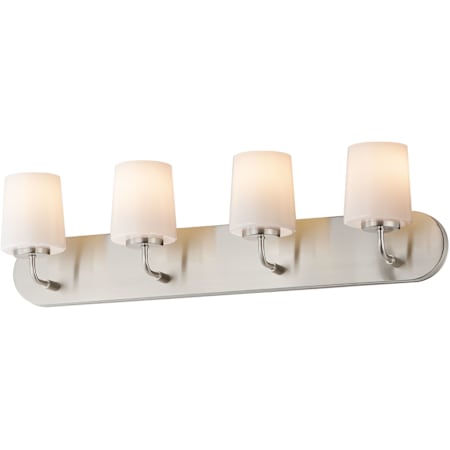 Maxim Durham 4 Light 30" Wide Bath Vanity Light Satin Nickel