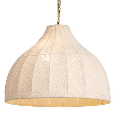 Maxim Hearthveil 24" Wide Pendant Natural Aged Brass